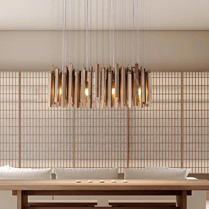Azera Retro Wood Chandelier