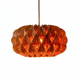 Gris Japandi Veneer Pendant Light