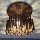 Azera Retro Wood Chandelier