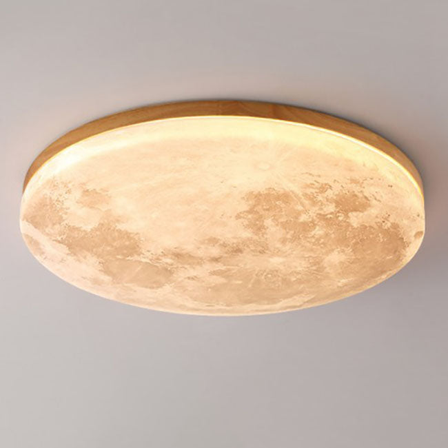 Moon Round Flush Mount Ceiling Light 48cm