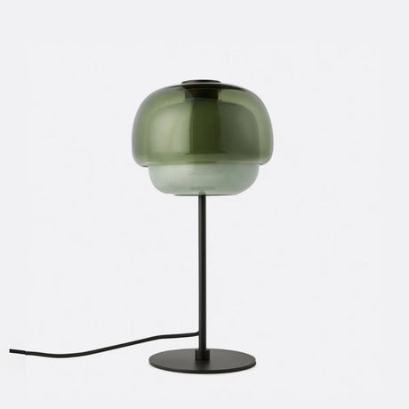 Sanae Modern Retro Double-Dome Colored Glass Table Lamp