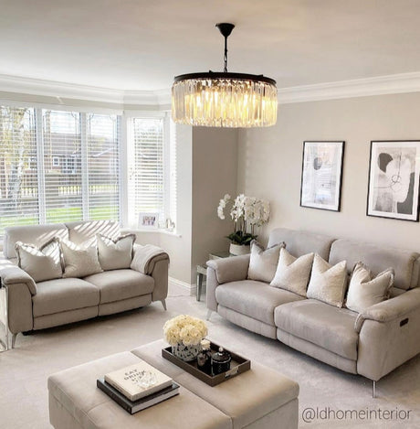 Carolina Large Crystal Chandelier Ceiling Light