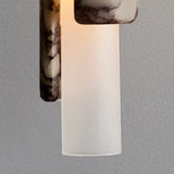 Glem Cylindrical Long Marble Pendant Light