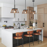 Single-Light Square Rustic Pendant Light