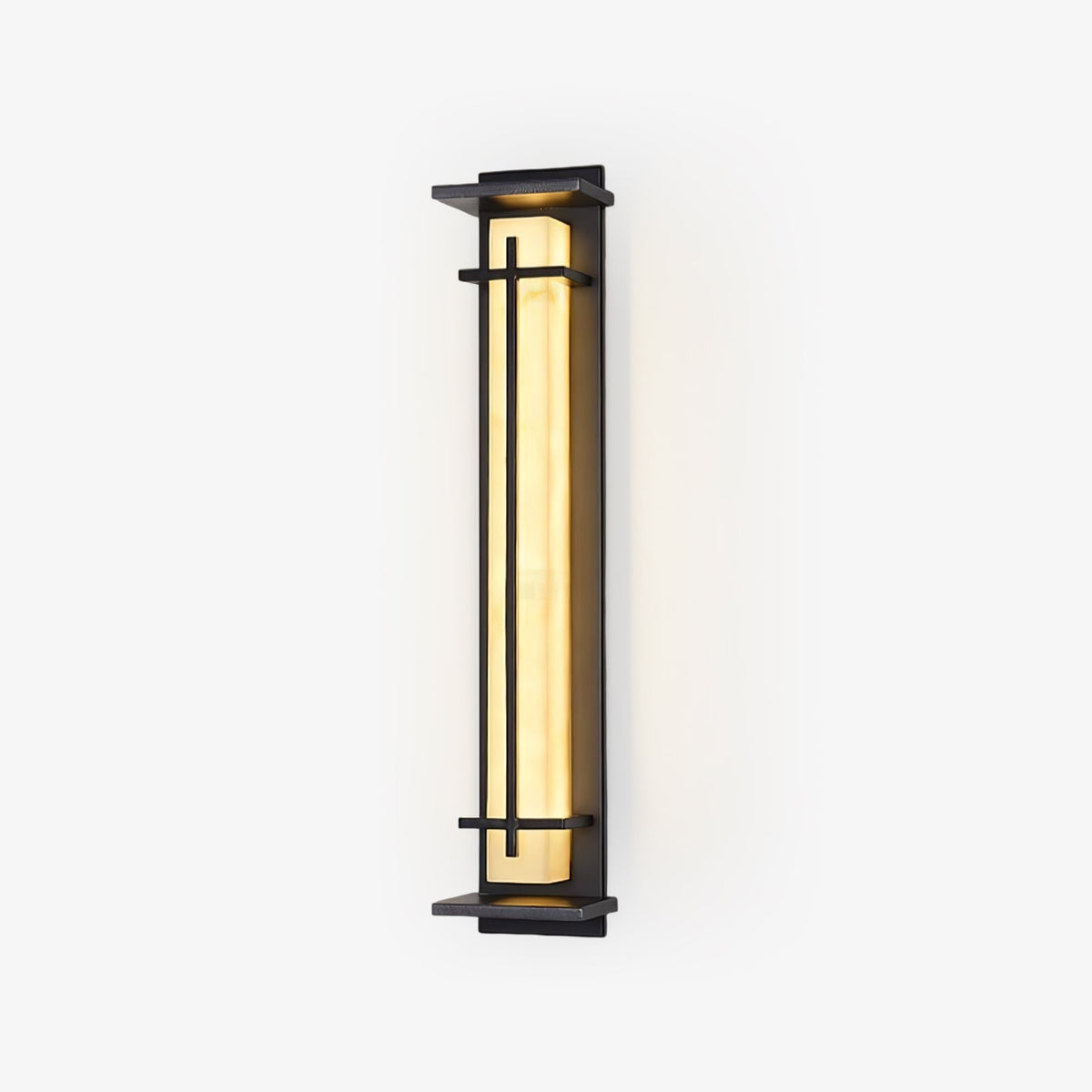 Ray Square Outdoor Wall Light  Imitation Alabaster Waterproof