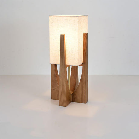 Fairbanks Floor Lamp Dark Wood 20.5in