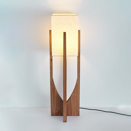 Fairbanks Floor Lamp Dark Wood 32.3in
