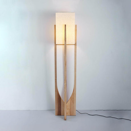 Fairbanks Floor Lamp Nature Wood 57in