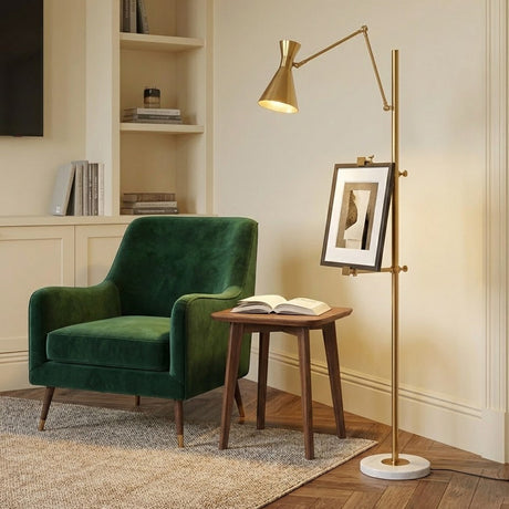With Frame Support Floor Lamp