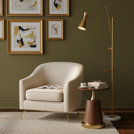 With Frame Support Floor Lamp