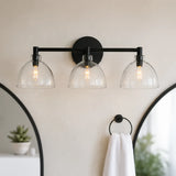 Xeno Antique Brass Recycled Glass Wall Sconce