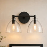 Xeno Antique Brass Recycled Glass Wall Sconce