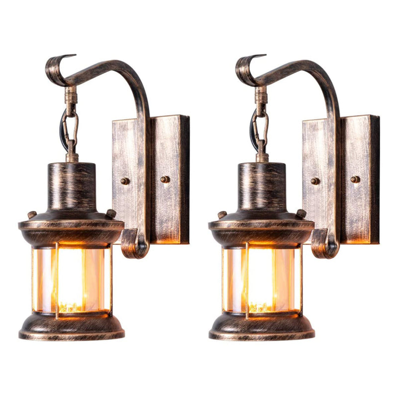 Etra wall lamp Bronze white pair