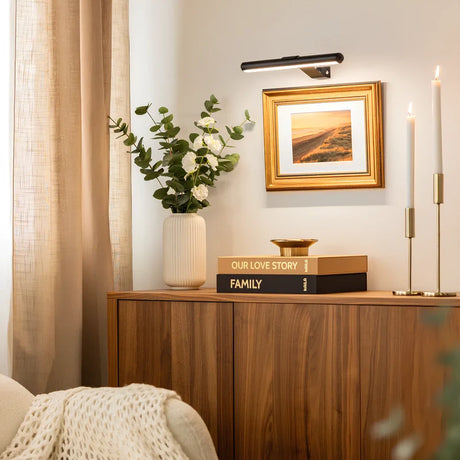 Cordless wall art light black finish — GildNest UK