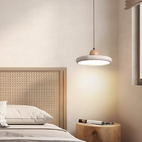 Lola travertine pendant detail — GildNest UK