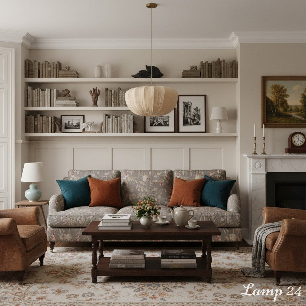 Linbron Curved Frame Pendant shade close-up