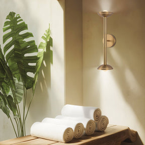 Alora Mood Arden 2-Light LED Wall Light installed lit