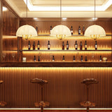 Alora Mood Crosby 4-Light Pendant installed over bar