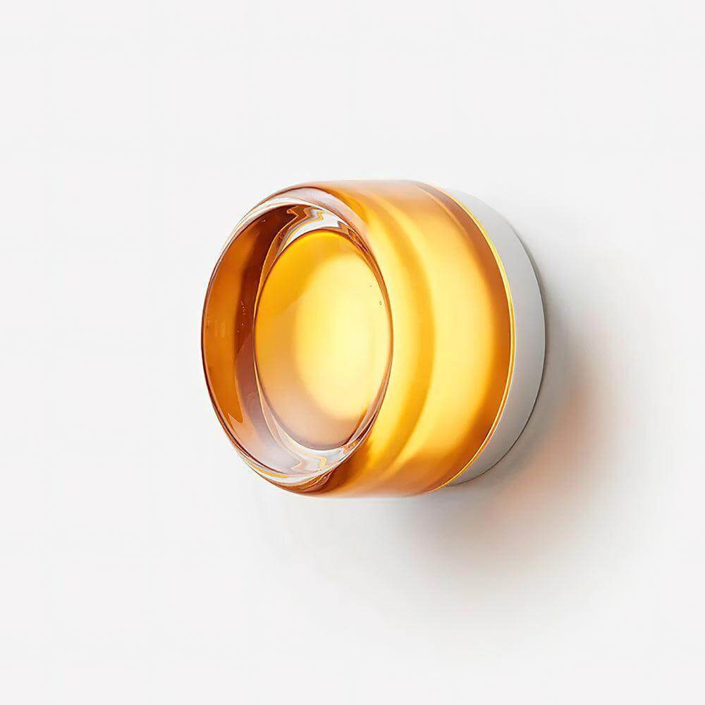 Dimple Wall Sconce Model A Amber