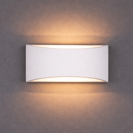 Batlow plaster wall light dark wall light spill effect — GildNest UK