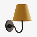 Luvora Wall Lamp 1 Head / Matte Black / Mustard Yellow Plain