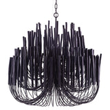 Multi-Stick Wooden Chandelier