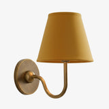 Luvora Wall Lamp 1 Head / Tumbled Brass / Mustard Yellow Plain