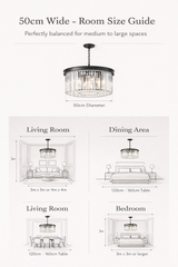 Carolina Large Crystal Chandelier Ceiling Light