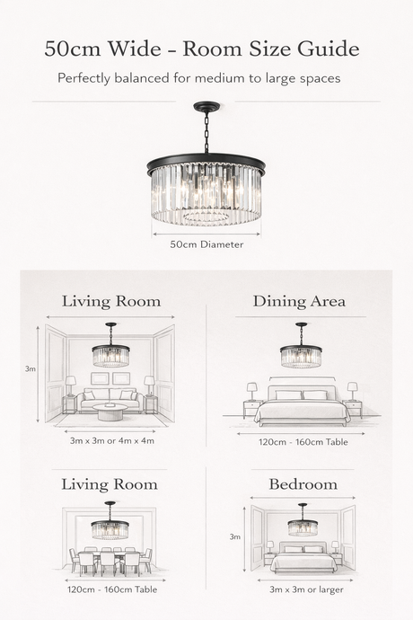 Carolina Large Crystal Chandelier Ceiling Light