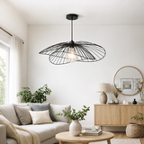 Broome 65cm Black Wire Globe Pendant Light