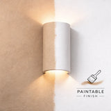 Parkes Paintable Ceramic Wall Light | G9 Up & Down Sconce