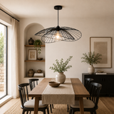 Broome 65cm Black Wire Globe Pendant Light