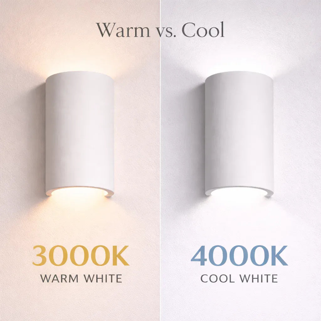 Parkes Paintable Ceramic Wall Light | G9 Up & Down Sconce