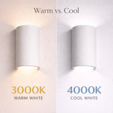 Parkes Paintable Ceramic Wall Light | G9 Up & Down Sconce