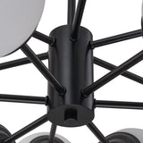 6/8/12-Light Two-Tier Sputnik Opal Globe Chandelier