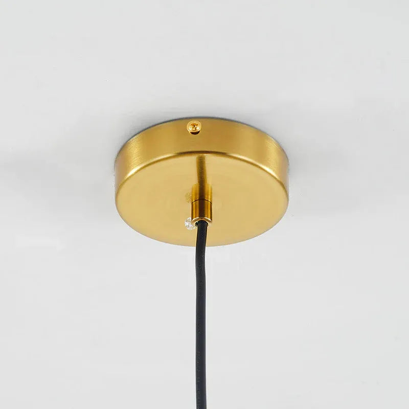 June Glass Globe Pendant Light | Clear & Amber