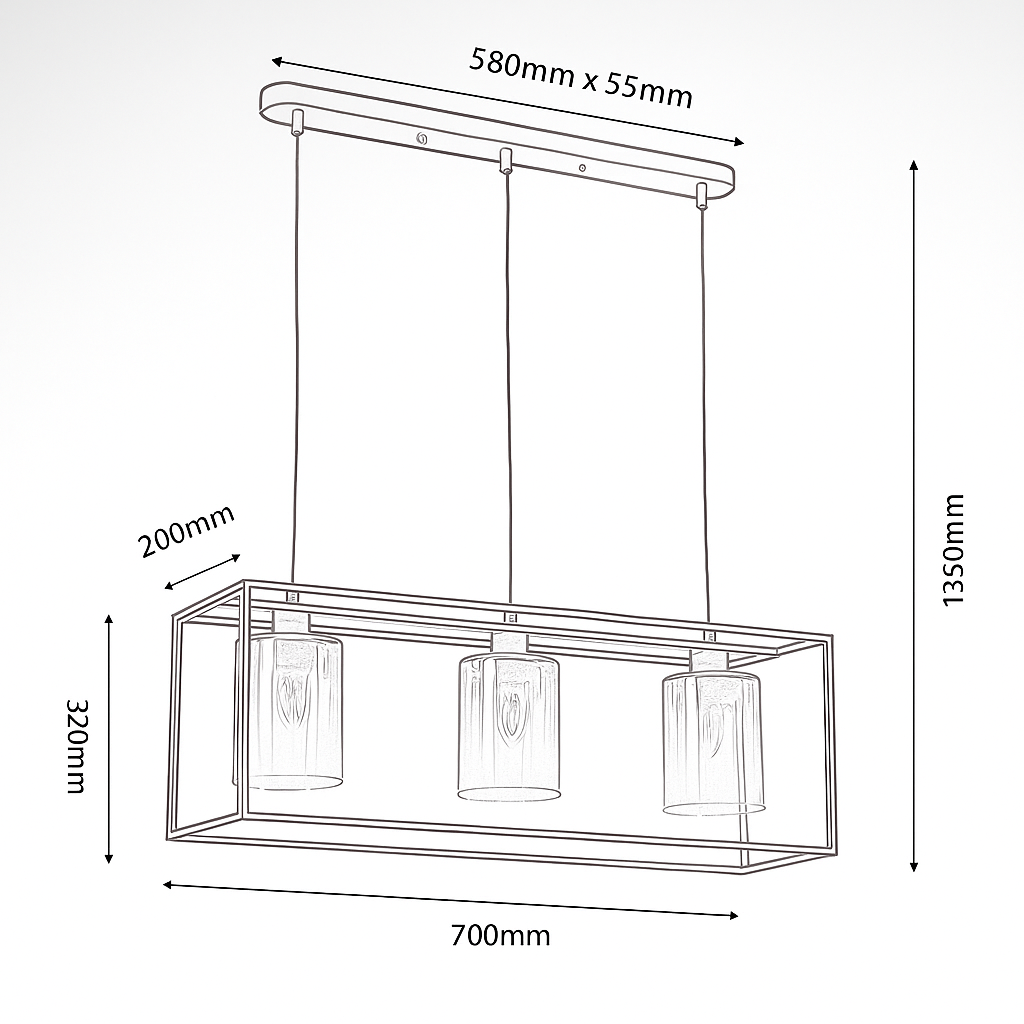 Copeland Kitchen Island Pendant Bar