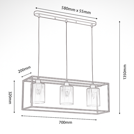 Copeland Kitchen Island Pendant Bar