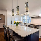 Elowen Crystal Cluster Pendant Light in a kitchen setting