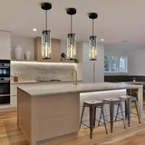 Elowen Crystal Cluster Pendant Light Black 1-Light