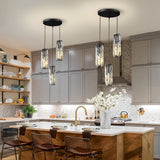 Elowen Crystal Cluster Pendant Light Black 3-Light