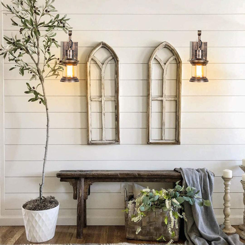 Etra wall lamp Bronze warm white pair