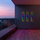 Silex linear outdoor LED wall light matte black — GildNest UK