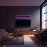 Silex linear outdoor LED wall light matte black — GildNest UK