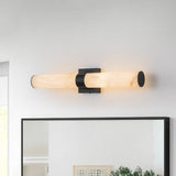 Glitre wall sconce black finish detail — GildNest UK