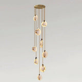 Lenzi Spanish Alabaster Disc Chandelier