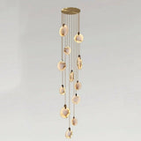 Lenzi Spanish Alabaster Disc Chandelier