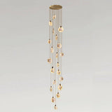 Lenzi Spanish Alabaster Disc Chandelier