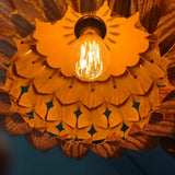 Gris Japandi Veneer Pendant Light