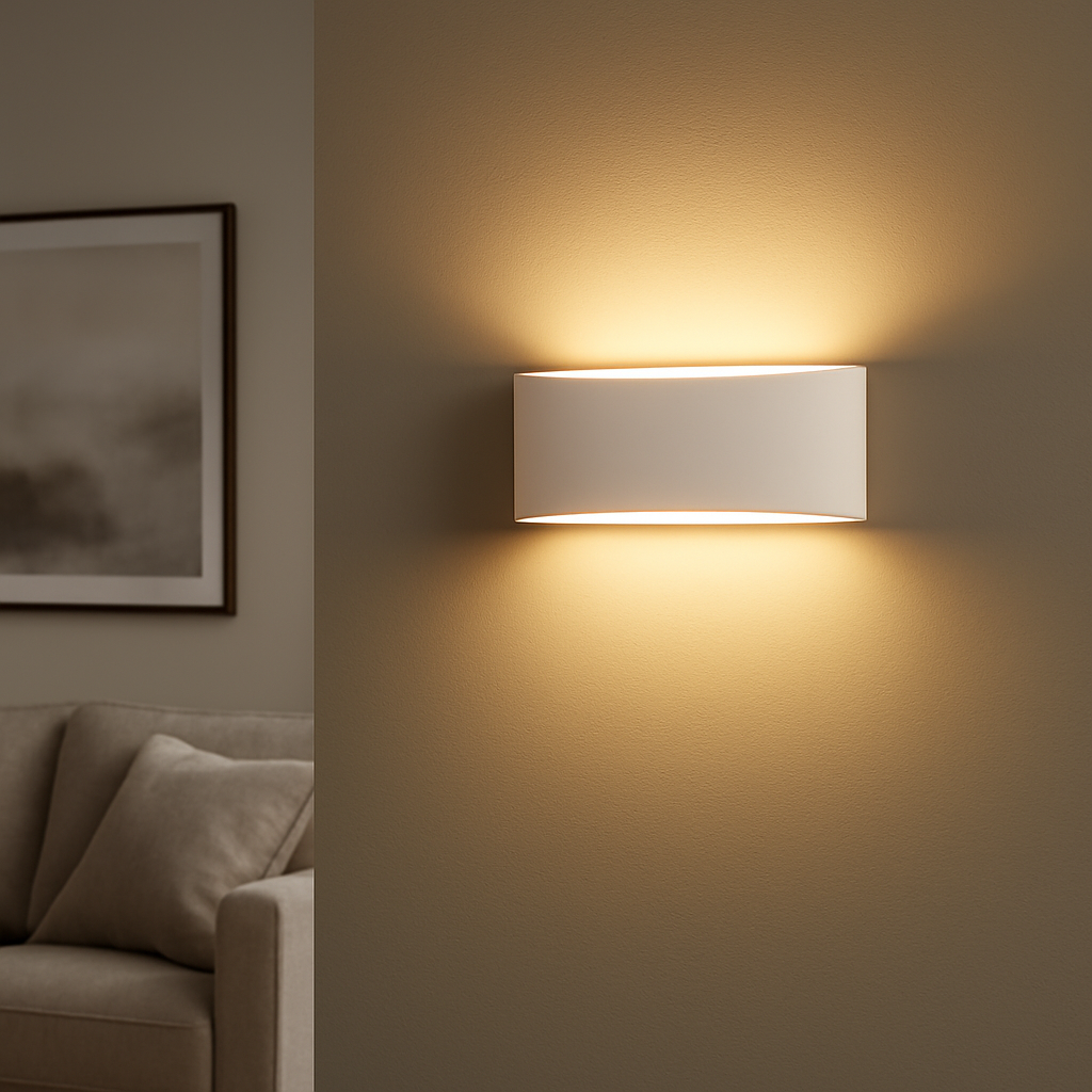 Batlow large plaster wall light modern home interior — GildNest UK